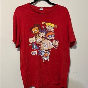 Nickelodeon Rugrats Red  Short Sleeve Tee Size Large